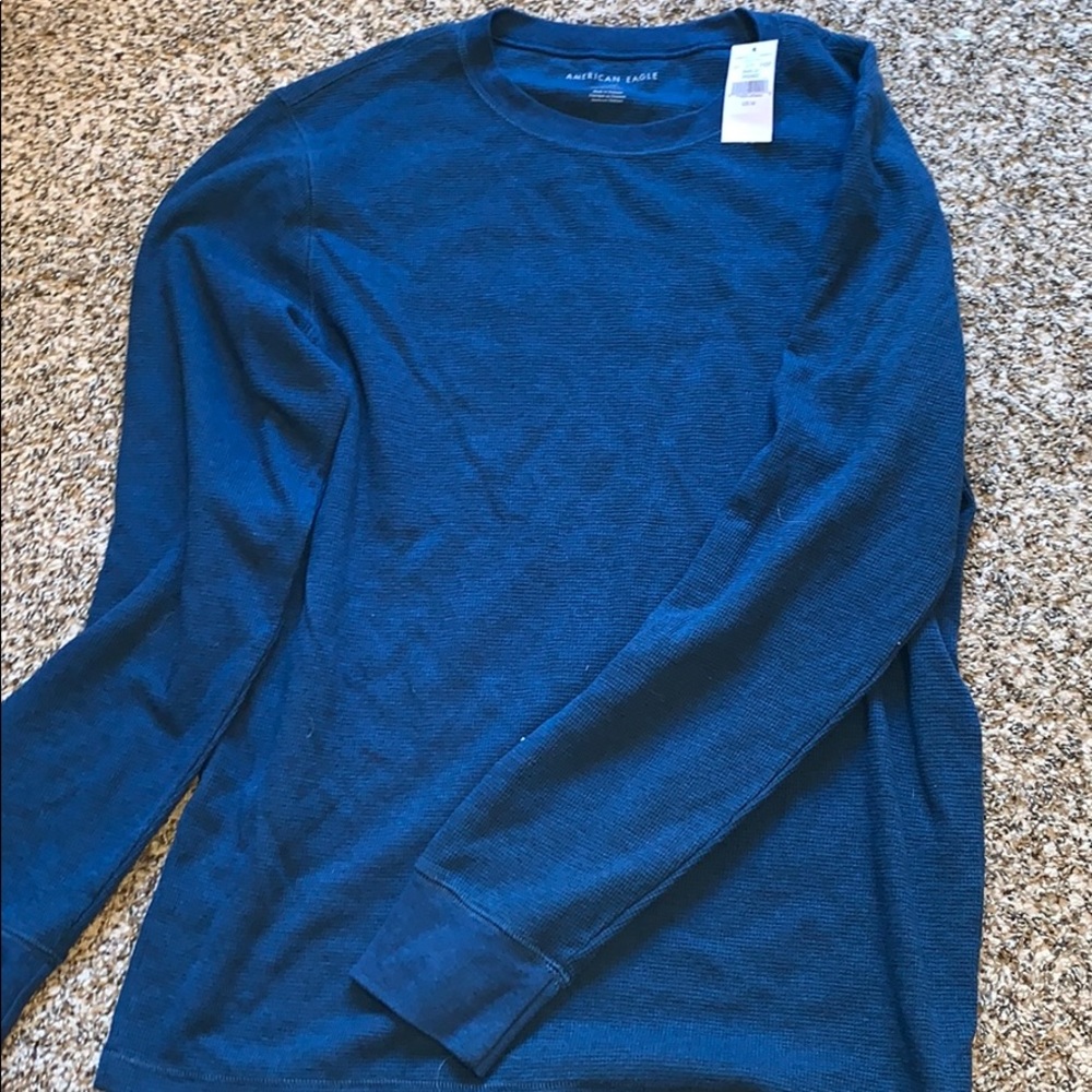 Men’s long sleeve American eagle textured shirt